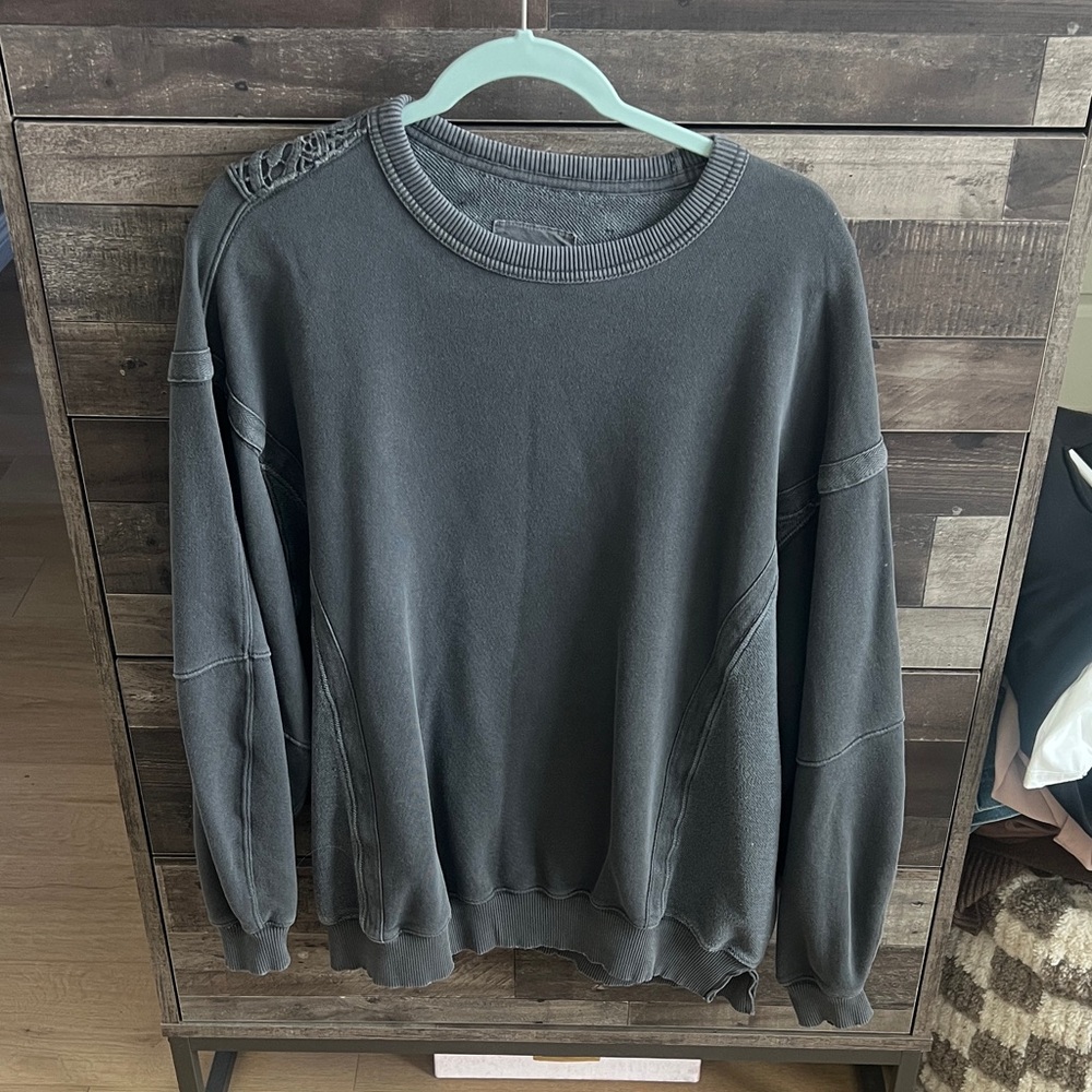 Aerie Charcoal Crewneck Sweater